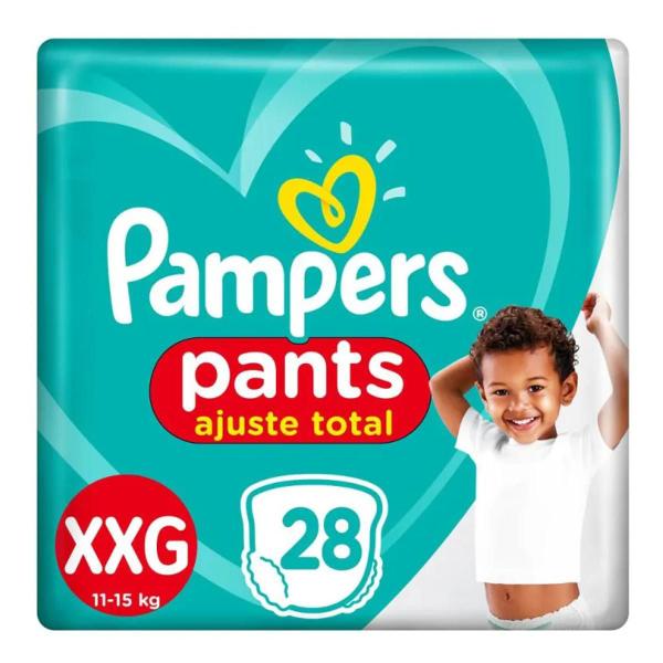 Imagem de Pampers Fraldas Descartaveis Ajuste Total XXG 28 Unidades