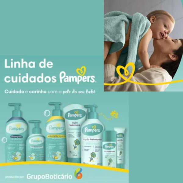 Imagem de Pampers Shampoo + Condicionador E Loção Hidratante Para Bebê