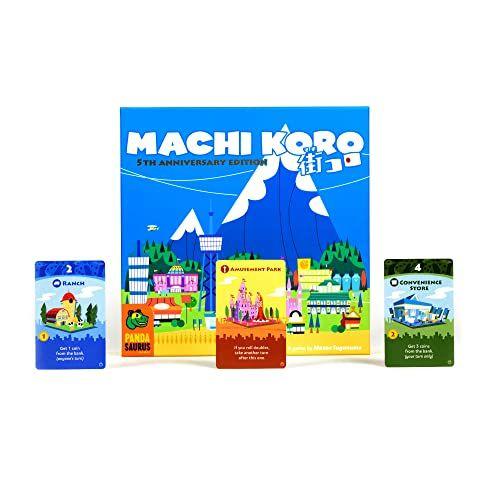 Imagem de Pandasaurus Games Machi Koro - Jogos de Tabuleiro Familiar - Jogos Adultos para Noite de Jogos - Jogos de Cartas para Adultos, Adolescentes e Crianças (2-4 Jogadores)