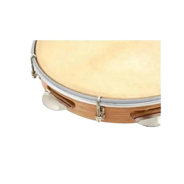 Pandeiro Contemporânea Light Pele Couro Em Madeira 8" 18LT Imagem de Pandeiro Contemporânea Light Pele Couro Em Madeira 8" 18LT
