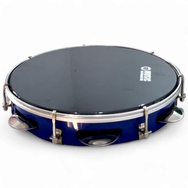 Imagem de Pandeiro Profissional 10” Phx Abs Azul E Preto 10” Music Instrumentos