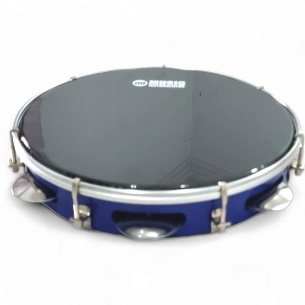 Imagem de Pandeiro Profissional 10” Phx Abs Music Instrumentos (Kit 3 Unidades  Branco Verde e Azul)