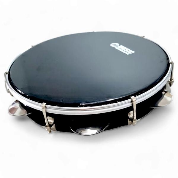 Imagem de Pandeiro Profissional Phx 10” Abs Preto E Cromado Music Instrumentos