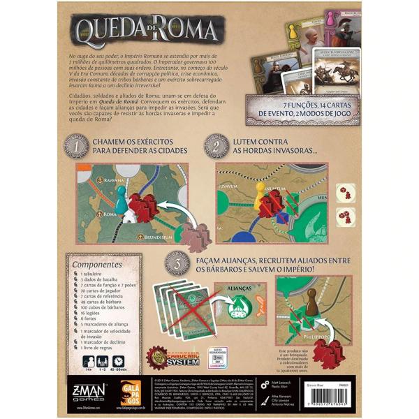 Imagem de Pandemic: Queda de Roma - Jogo de Tabuleiro - Galápagos