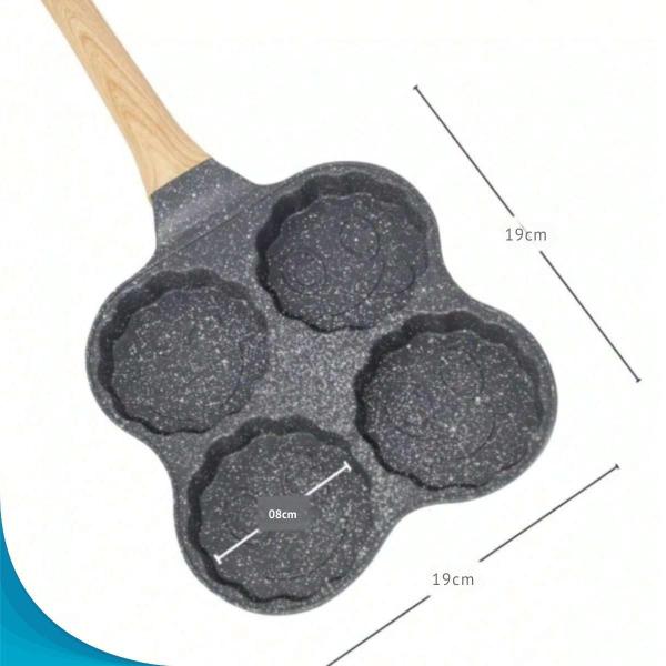 Panela 4 Partições Antiaderente Fritar Ovos E Bacon - Zonne Imagem de Panela 4 Partições Antiaderente Fritar Ovos E Bacon