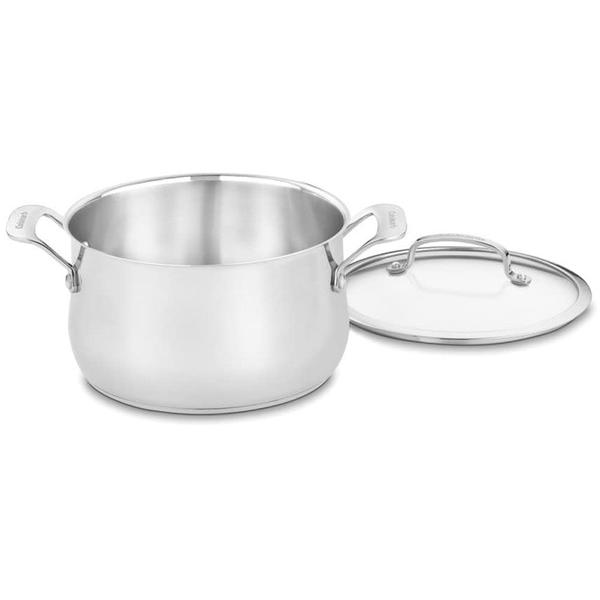 Panela Aço Inox Cuisinart Contour 5 Litros Com Tampa 445-22 Imagem de Panela Aço Inox Cuisinart Contour 5 Litros Com Tampa 445-22