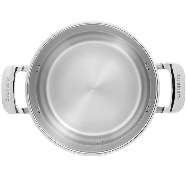 Panela Aço Inox Cuisinart Contour 5 Litros Com Tampa 445-22 Imagem de Panela Aço Inox Cuisinart Contour 5 Litros Com Tampa 445-22