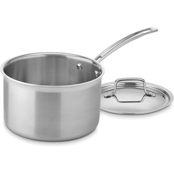 Panela Aço Inox Cuisinart Multclad Pro 4 Litros Mcp194-20N Imagem de Panela Aço Inox Cuisinart Multclad Pro 4 Litros Mcp194-20N