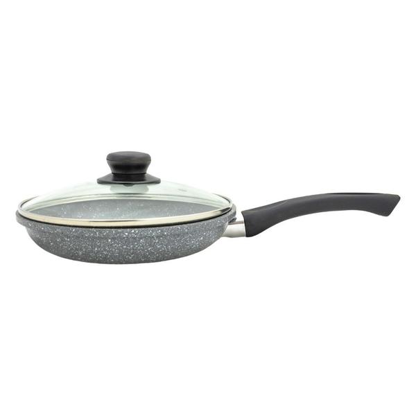 Panela Avulsa Indução Magnética Frigideira 20cm Com Tampa E Espátula Preta - Wolff Imagem de Panela Avulsa Indução Magnética Frigideira 20cm Com Tampa E Espátula Preta
