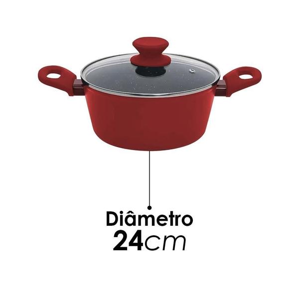 Imagem de Panela Caçarola 24Cm 3,8L Revestimento Cerâmico Mimo Style U