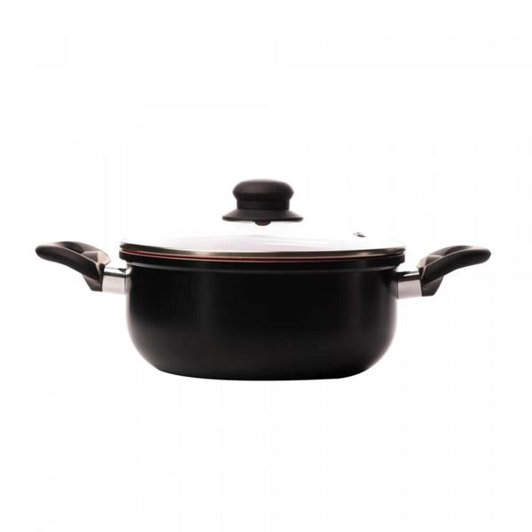 Imagem de Panela Caçarola Antiaderente Revestimento Cerâmico 20cm Cooktop Fogão Indução Avulsa