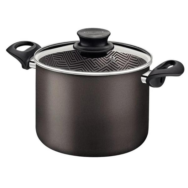 Panela Caçarola Caldeirão Tramontina Avulsa Antiaderente Com Tampa Paris 24cm 7,1 Litros Não Gruda Imagem de Panela Caçarola Caldeirão Tramontina Avulsa Antiaderente Com Tampa Paris 24cm 7,1 Litros Não Gruda