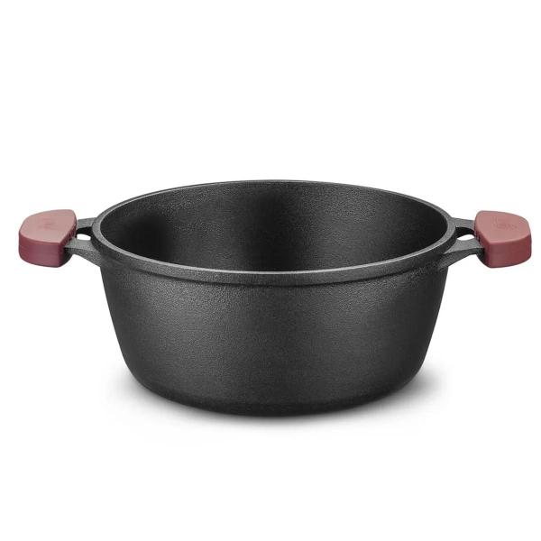 Imagem de Panela Caçarola de Ferro Fundido com Alças de Silicone Para Forno/Fogão 24cm 4,0L 8411 MTA