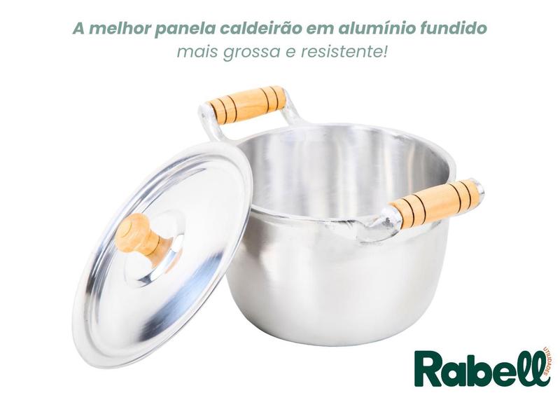 Imagem de Panela caldeirão alumínio batido fundido para feijão 18cm