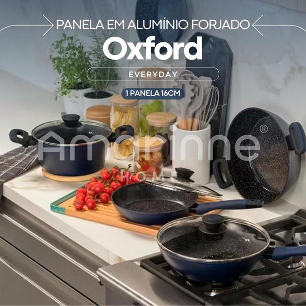 Imagem de Panela Cerâmica Aluminio Forjado Antiaderente Indução 16cm Oxford Avulsa