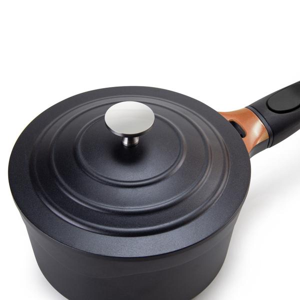 Imagem de Panela Cerâmica Le Cook 18cm Cabo Destacável Indução Black