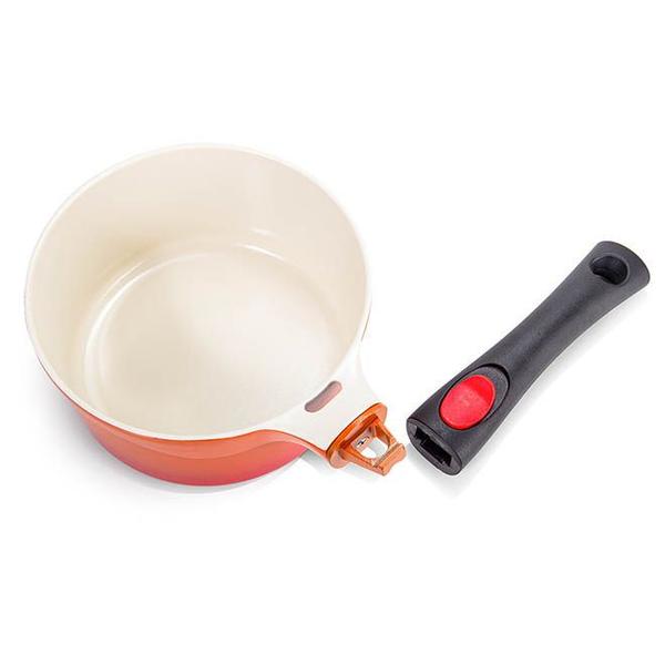 Panela Cerâmica Le Cook 18cm Cabo Destacável Indução Imagem de Panela Cerâmica Le Cook 18cm Cabo Destacável Indução