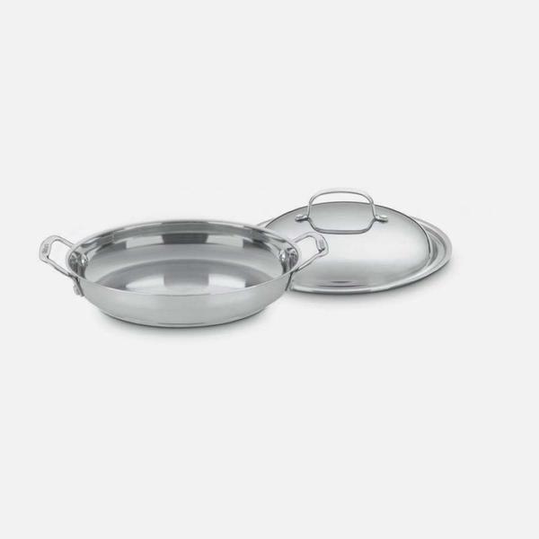 Panela cuisinart chef's classic diária em aço inox com tampa 30cm 725-30d Imagem de Panela cuisinart chef's classic diária em aço inox com tampa 30cm 725-30d