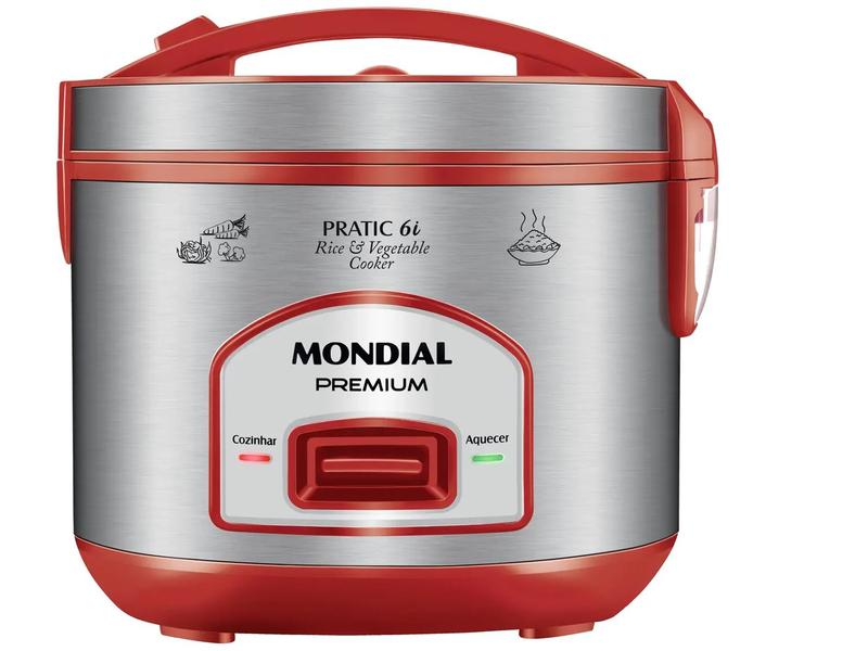 Panela de Arroz ElĂ©trica 6 XĂcaras Mondial Premium PE-45-6X Panela de Arroz ElĂ©trica 6 XĂcaras Mondial Premium PE-45-6X