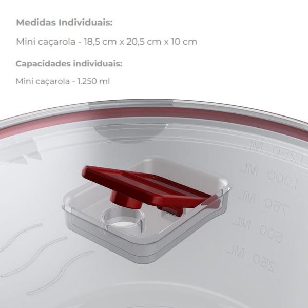 Imagem de Panela De Cozimento À Vapor Para Microondas Legumes Verduras