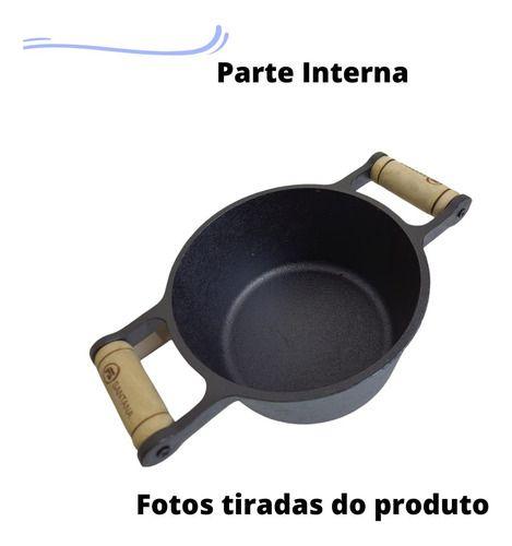 Imagem de Panela De Ferro Fundido Caçarola Inução Panela Mineira N 16