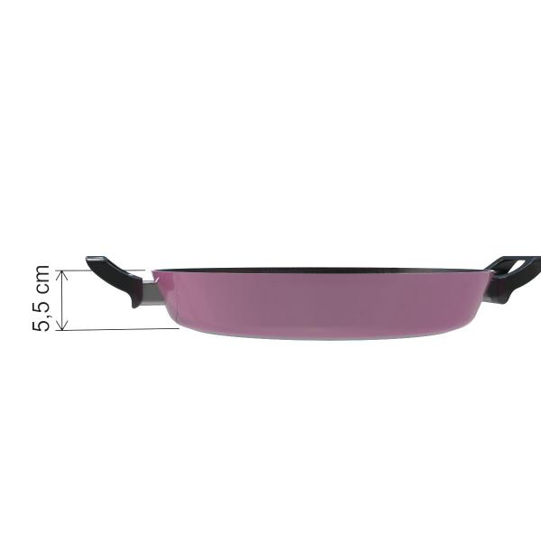 Imagem de Panela de Paella Wok 32cm Antiaderente com Tampa de Vidro - Ficone Decor