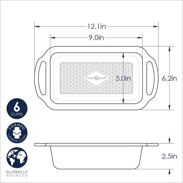 Imagem de Panela de pão Nordic Ware Treat antiaderente em aço carbono 450 ml