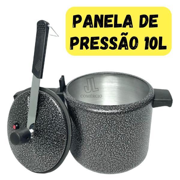 Imagem de Panela de Pressão 10L Craqueada Certificada Pelo Inmetro