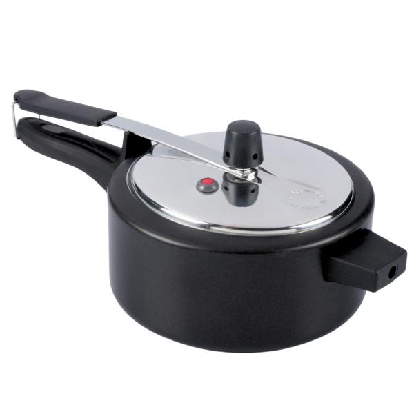 Panela De Pressão 3 Litros Antiaderente Preto Alumínio Nacional Panela De Pressão 3 Litros Antiaderente Preto Alumínio Nacional