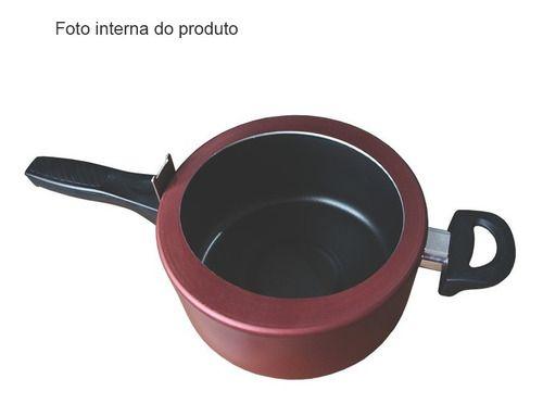 Imagem de Panela De Pressão 4,5 Litros Visor Antiaderente Cereja Mta