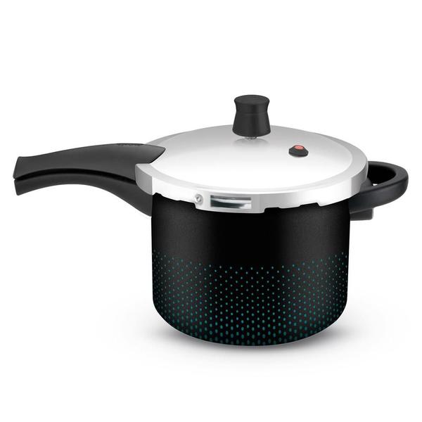 Panela de Pressão 7.6L Fechamento Externo Smart Rochedo Preta Panela de Pressão 7.6L Fechamento Externo Smart Rochedo Preta