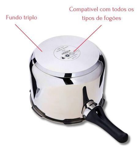 Imagem de Panela De Pressão Aço Inox Indução 6l - Brinox