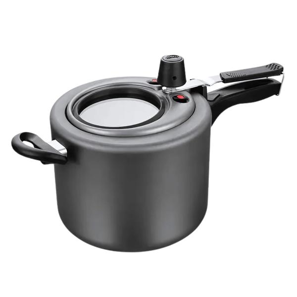 Imagem de Panela de Pressão Antiaderente 4,5L Com Visor de Vidro Cor Grafite MTA - 6030