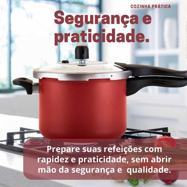 Imagem de Panela De Pressão Antiaderente Fechamento Externo 4.5 Litros