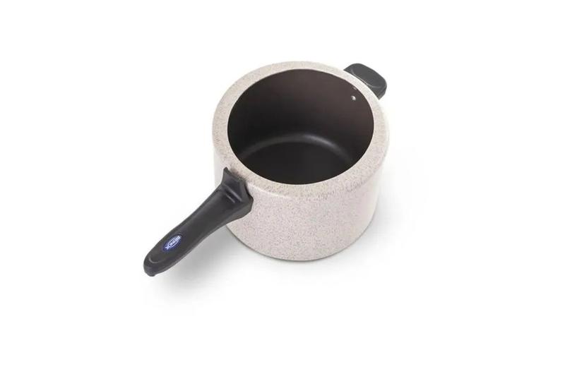 Imagem de Panela de Pressão Ceramic Life Vapt em Alumínio com Revestimento Cerâmico Vanilla Suprema 20cm 4,5L - Brinox