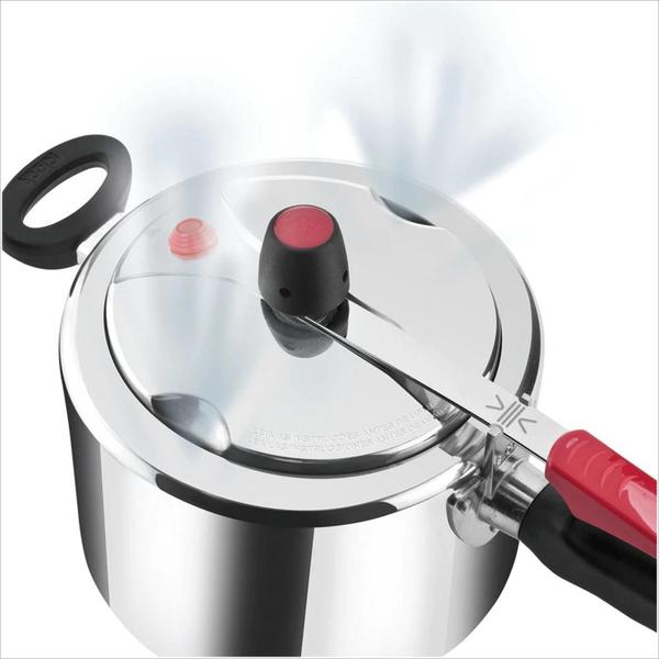 Panela De Pressão Clock Polida Fechamento Interno 4,5L - Ofertamo Imagem de Panela De Pressão Clock Polida Fechamento Interno 4,5L