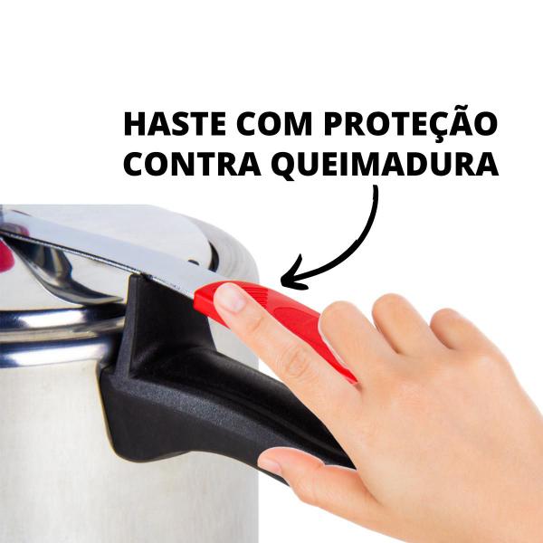 Imagem de Panela De Pressão De 10 Litros Segura Alumínio Segura 70 Kpa