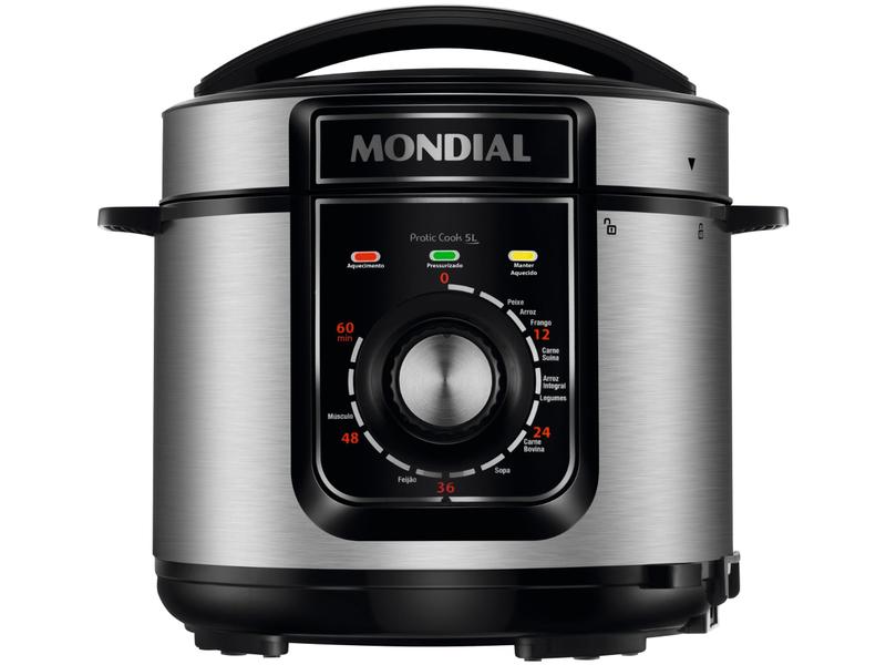 Panela de Pressão Elétrica 5L Mondial Pratic Cook PE-48-5L-I