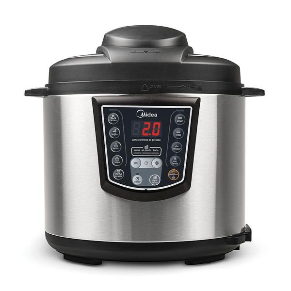 Panela de Pressão Elétrica 6 L Digital Inox Midea Panela de Pressão Elétrica 6 L Digital Inox Midea