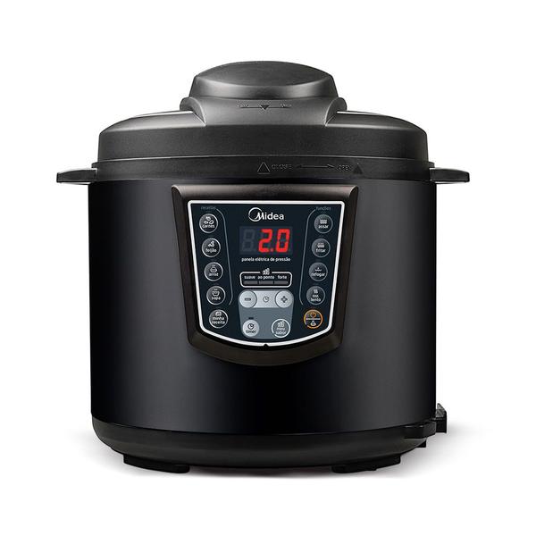 Panela de Pressão Elétrica 6 L Digital Preta Midea Panela de Pressão Elétrica 6 L Digital Preta Midea