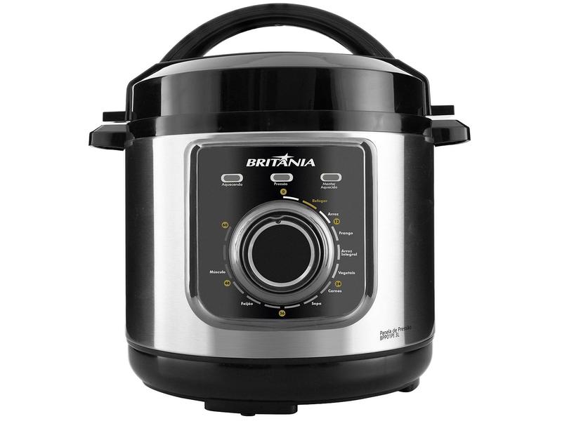 Panela de Pressão Elétrica Britânia Multifuncional BPP01PI 700W 3L