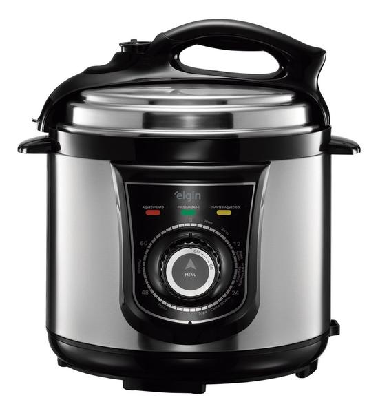 Panela de Pressão Elétrica Elgin 4PPR 4L 840w Aço Inox 127V Panela de Pressão Elétrica Elgin 4PPR 4L 840w Aço Inox 127V