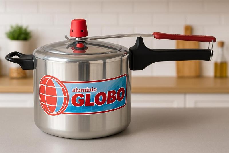Panela de Pressão em Alumínio 4,5 Litros Globo 80KPA - Alumínio Globo