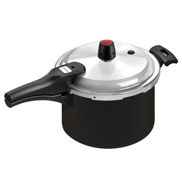 Panela De Pressão Fechamento Externo 4,5L Preto Panelux Imagem de Panela De Pressão Fechamento Externo 4,5L Preto Panelux