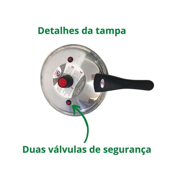 Imagem de Panela de Pressao Fechamento Externo Antiaderente 4,5 Litros - MARCOLAR