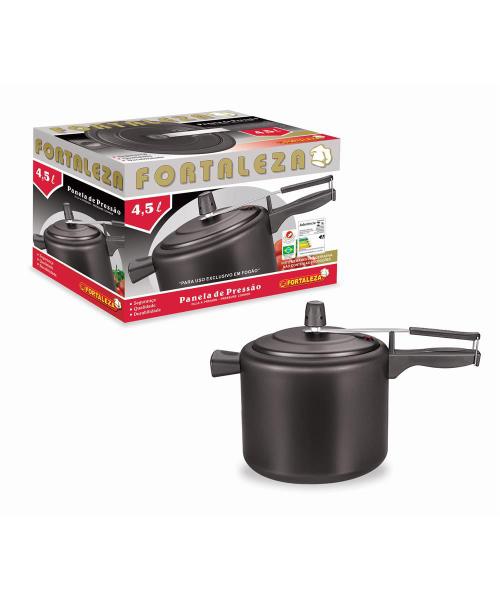 Panela de Pressão Fortaleza Black 4,5 Litros Imagem de Panela de Pressão Fortaleza Black 4,5 Litros
