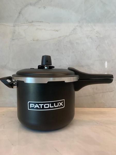 Imagem de Panela de Pressão Patolux 5L Fechamento Externo Selo Inmetro Cor Preta