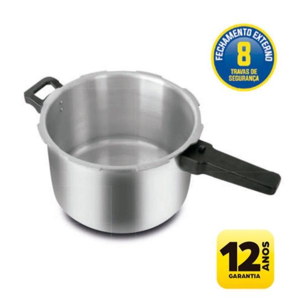 Panela de Pressão Profissional 18L Fechamento Externo com Cabo - Eirilar Imagem de Panela de Pressão Profissional 18L Fechamento Externo com Cabo