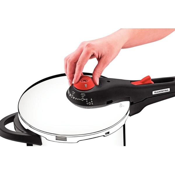 Panela de Pressão Solar Inox 4,5L Tramontina Imagem de Panela de Pressão Solar Inox 4,5L Tramontina
