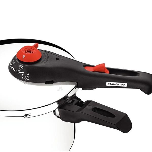 Panela de Pressão Solar Inox 4,5L Tramontina Imagem de Panela de Pressão Solar Inox 4,5L Tramontina